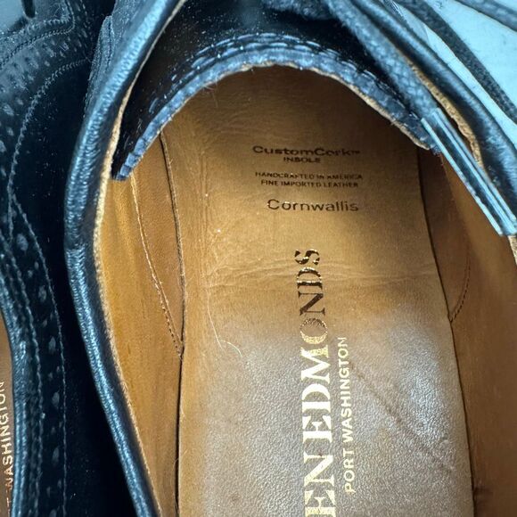 Allen Edmonds Black Cornwallis Oxford Dress Shoes 10.5 - Picture 6 of 9